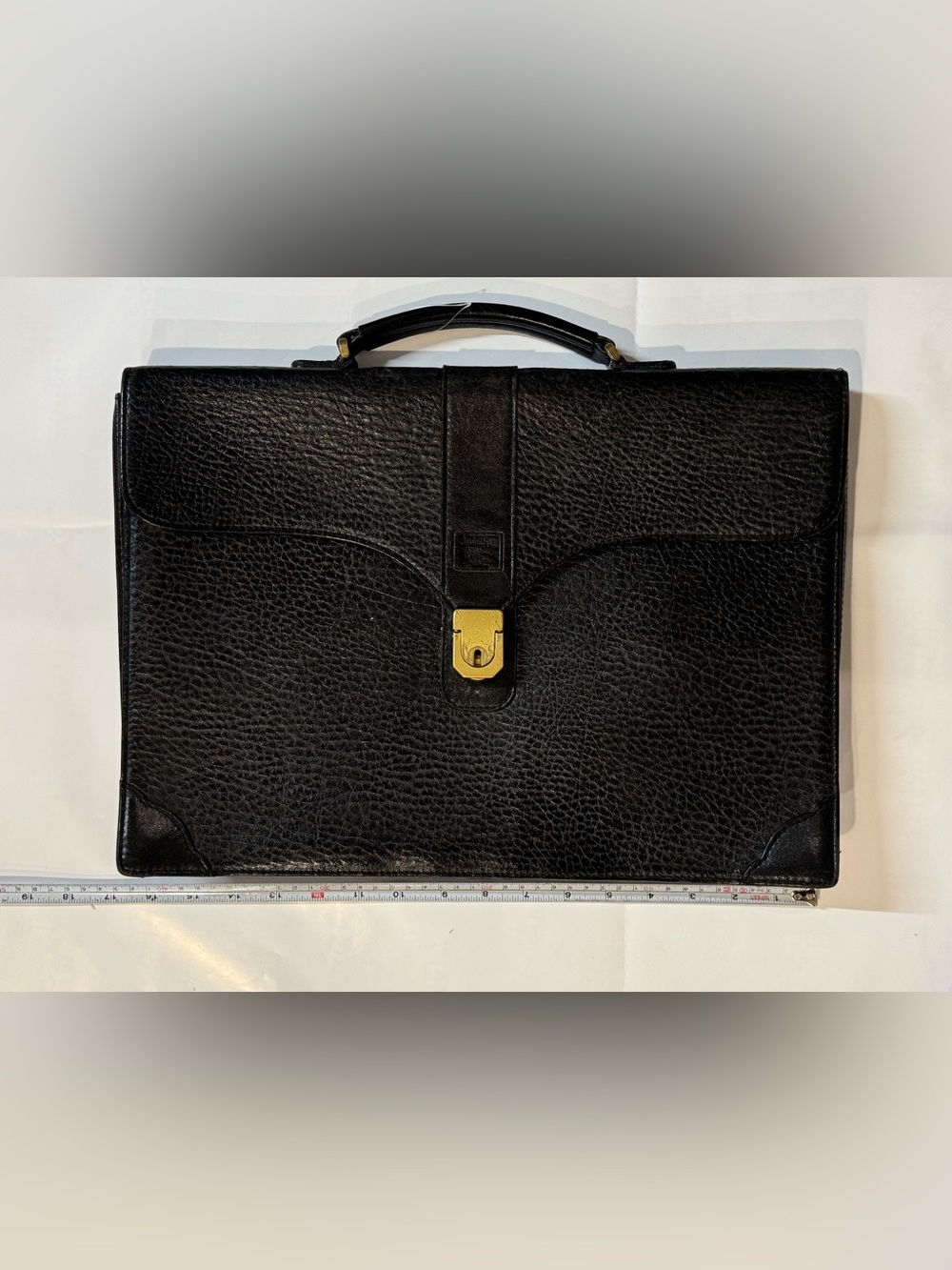 Burberry Black Leather Briefcase